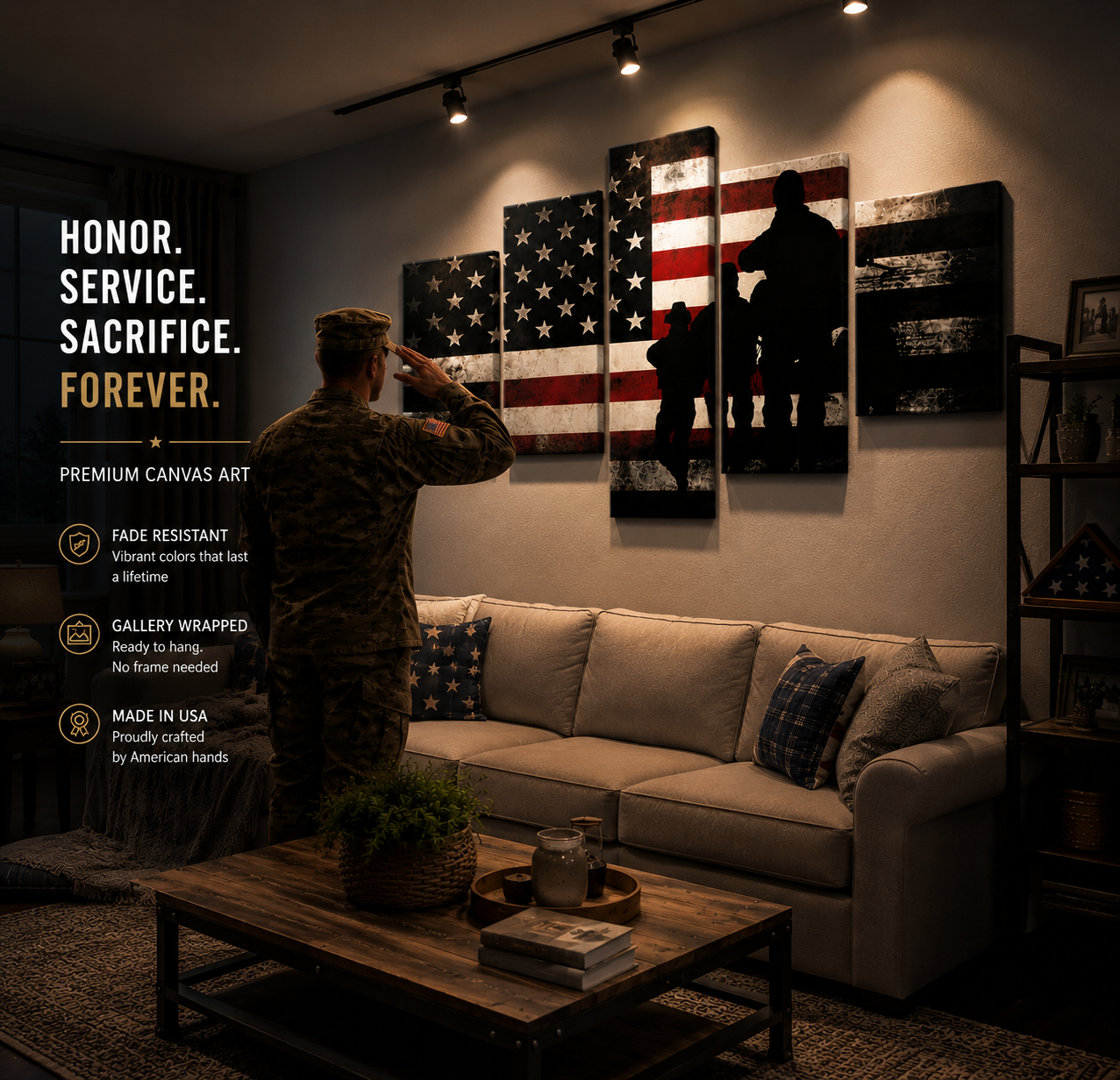 5 Panel Veteran's Pride Canvas