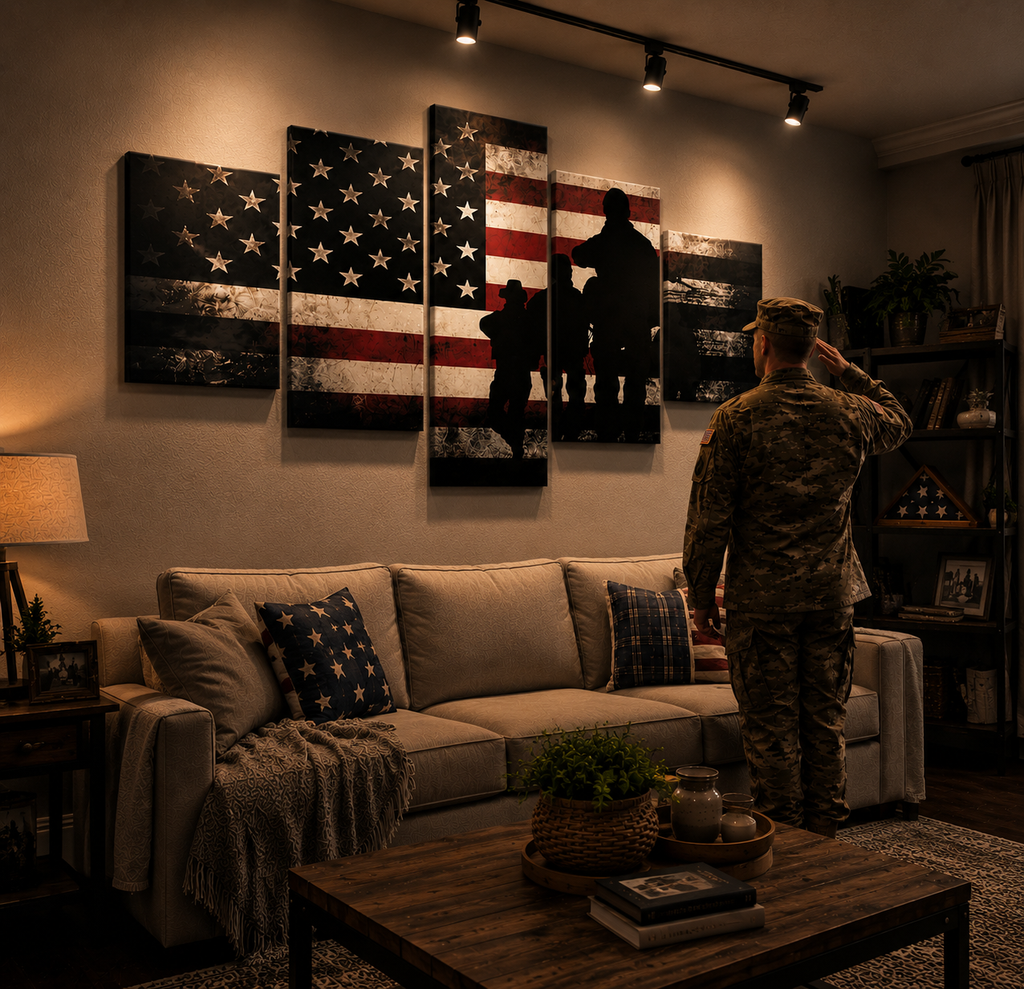 5 Panel Veteran's Pride Canvas