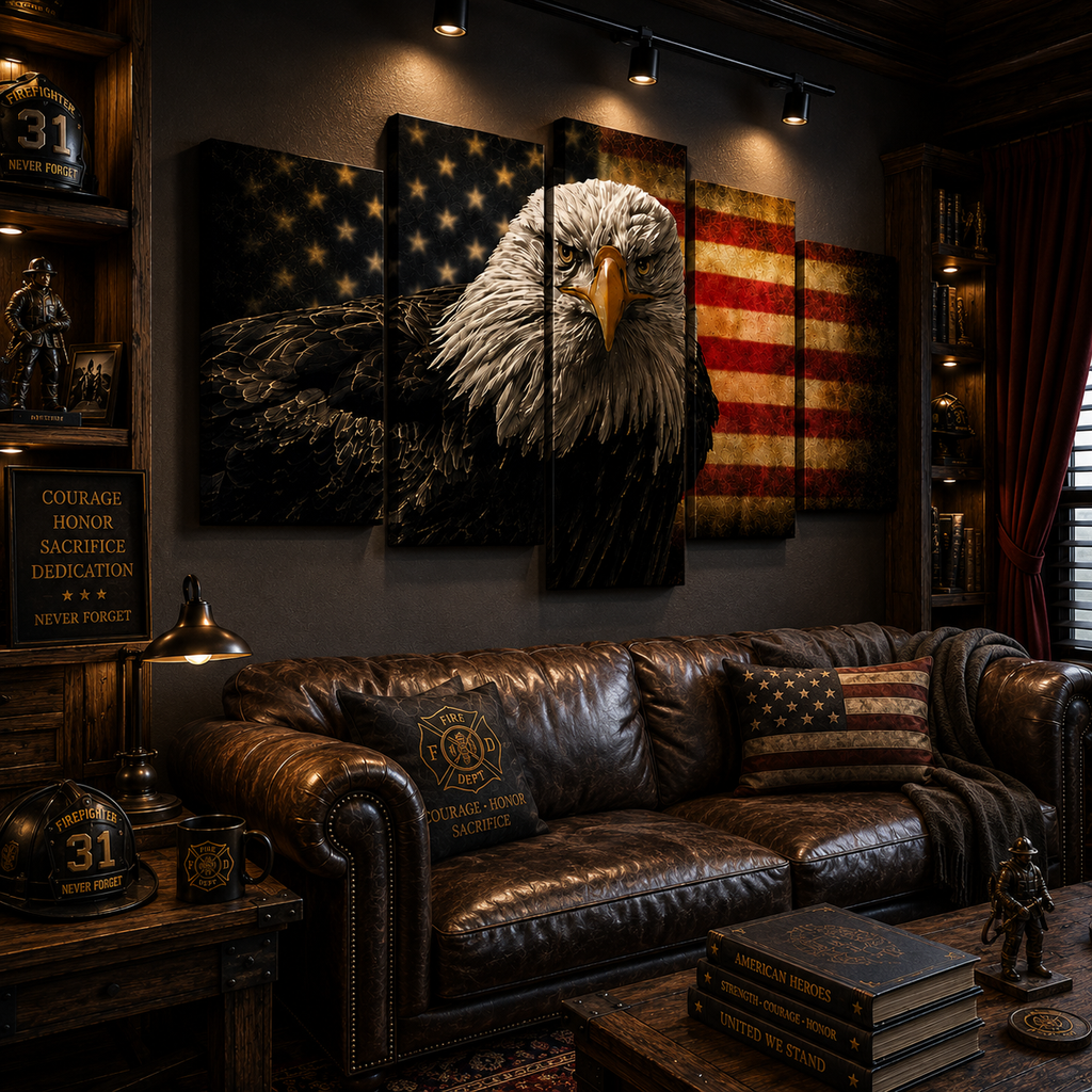 5 Panel American Eagle Canvas